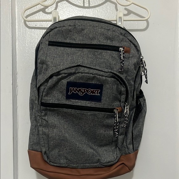 Jansport | Bags | Jansport Heather Gray Backpack With Brown Base | Poshmark